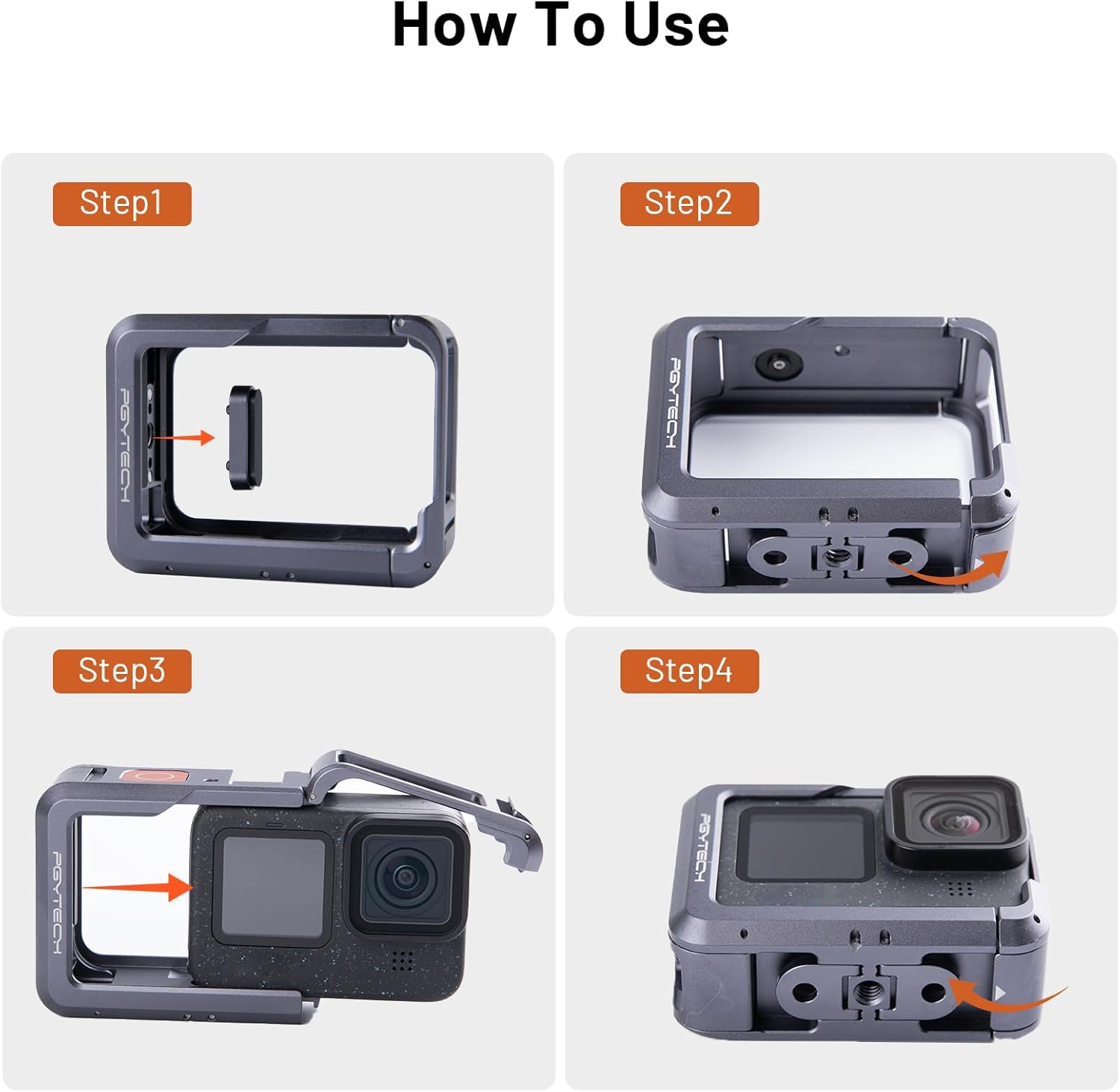 Amazon | PGYTECH カメラケージ Gopro 13/12/11用、アルミニウム合金